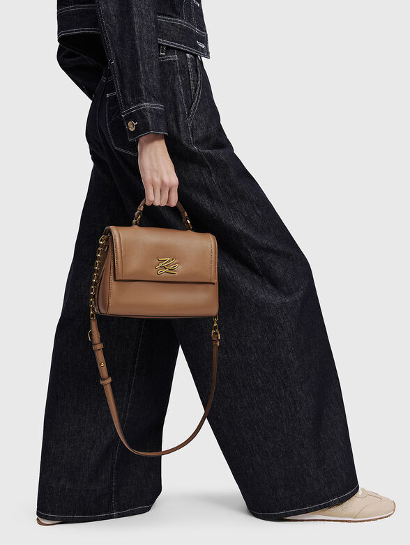 Leather bag with logo detail - 2