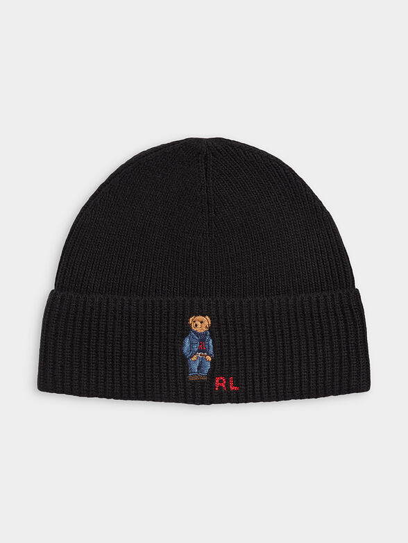 Knitted Beanie Polo Ski Bear Hat Polo Ski Hat Knit Beanie Polo