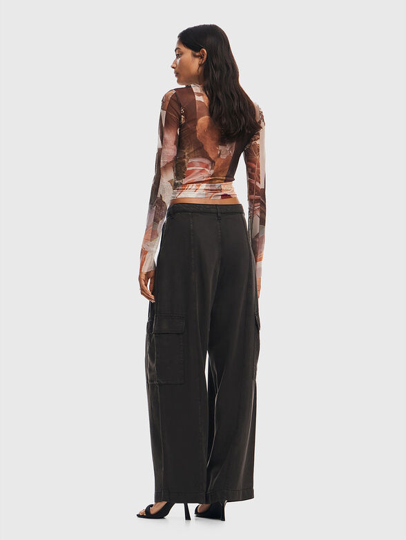 Cargo jeans with wide legs - 2