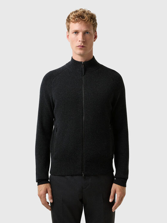 Жилетка DEXTER от вълна и кашмир с цип - 1