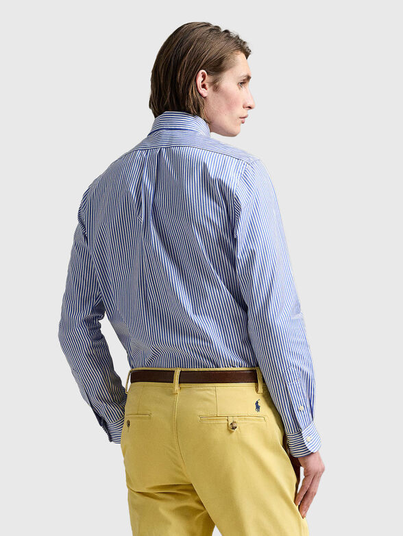 Striped cotton poplin shirt - 3