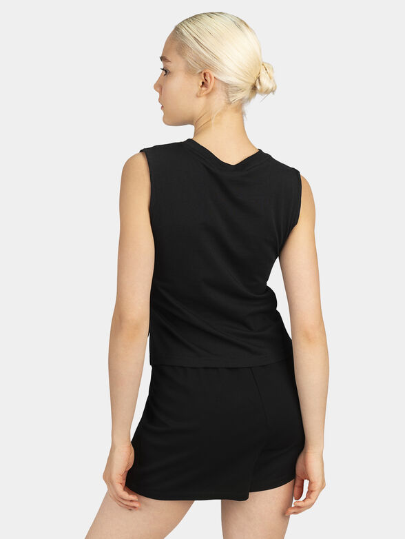 TAGGIA cropped top with contrasting logo detail - 3