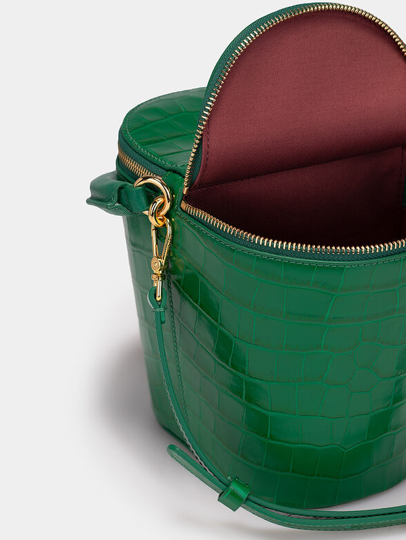 Bag with crocodile texture - 6