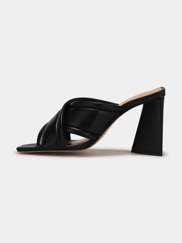 Black heeled sandals - 4
