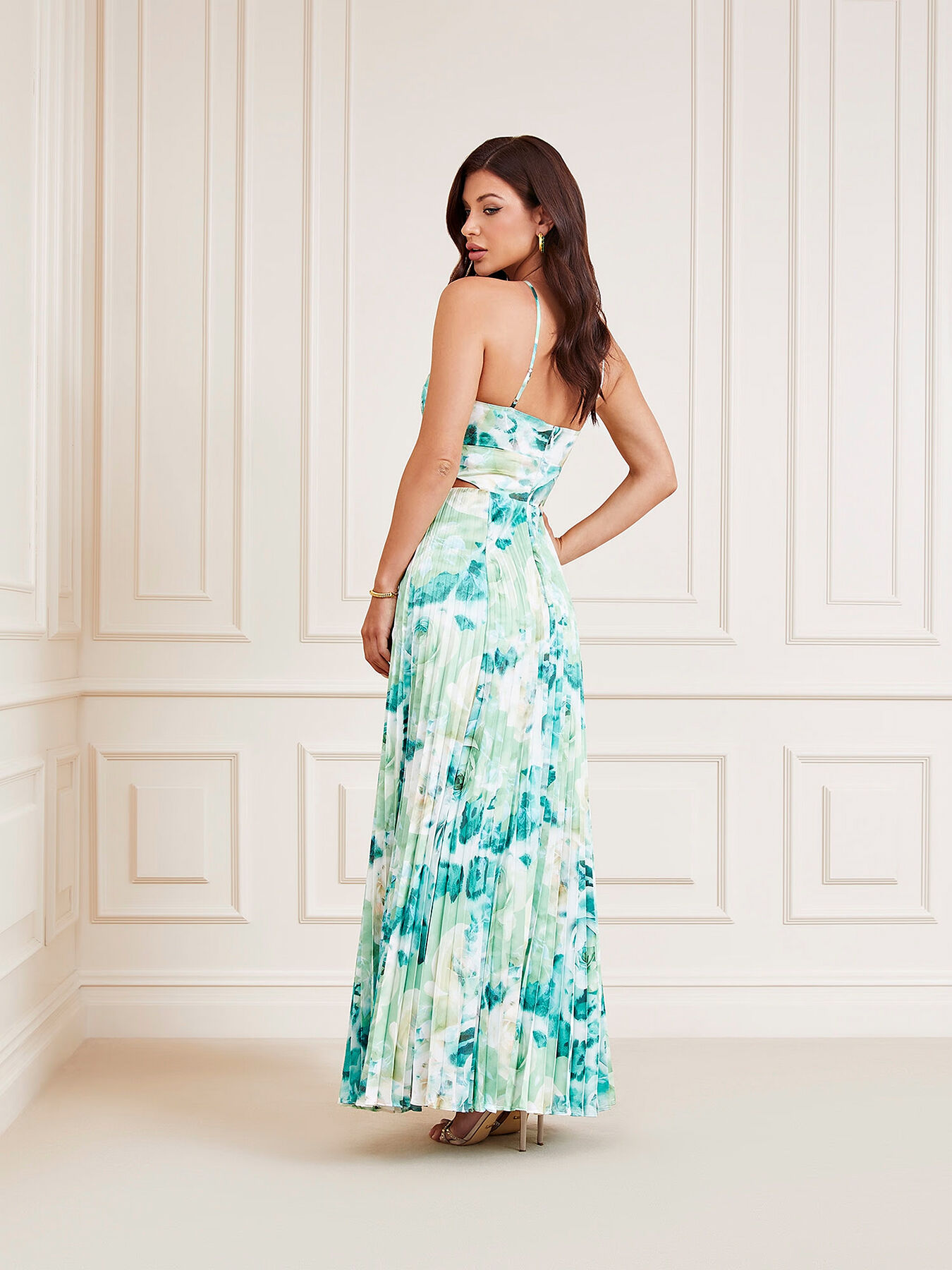 Maxi dress with halter neckline brand Marciano