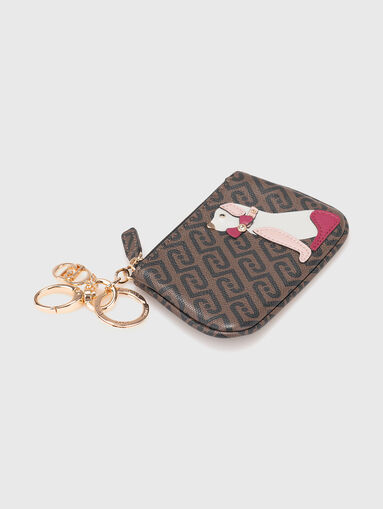 Key ring with animal appliqu&eacute; - 3