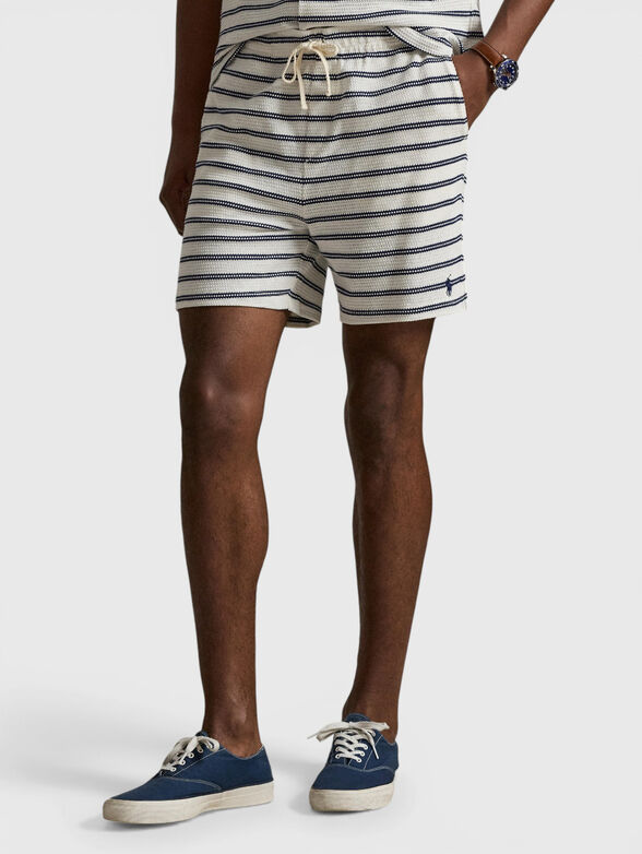 Cotton blend shorts - 1