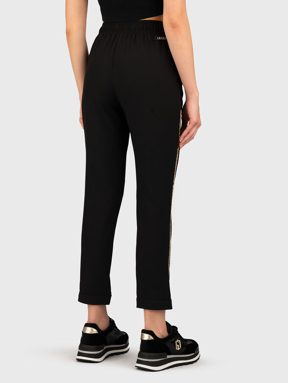Sports trousers with rhinestones - 1