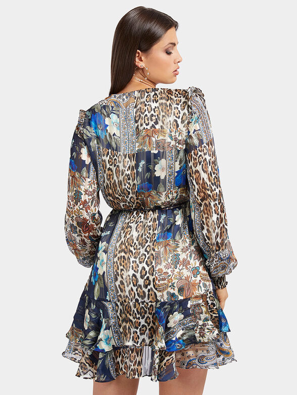 ELEA dress with multicolor patchwork print - 2