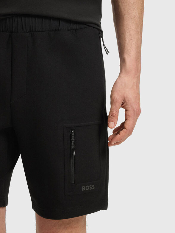 Cotton blend shorts - 4