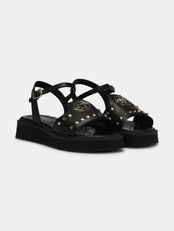 Leather sandals with studs - 2