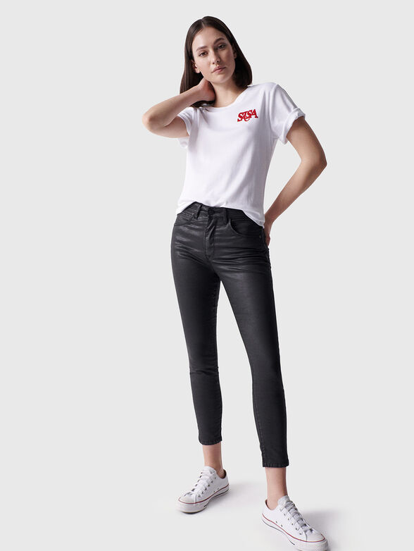 Coated jeans with push up effect - 6