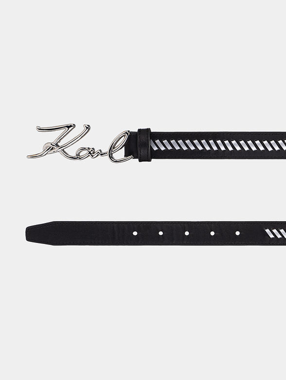 K/Signature Leather belt - 2