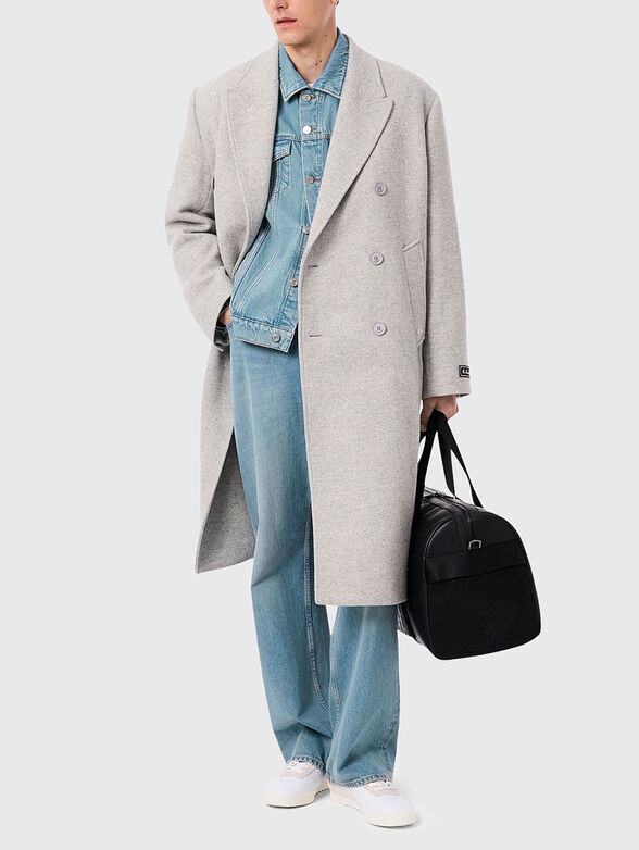 Denim jacket with accent print  - 3