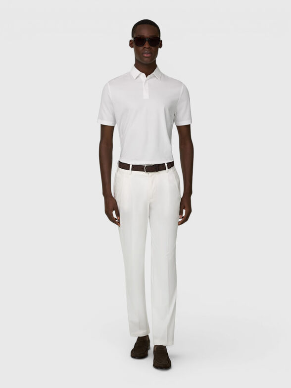 Cotton-blend trousers - 4