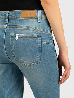 Slim jeans with beads and rhinestones - 4