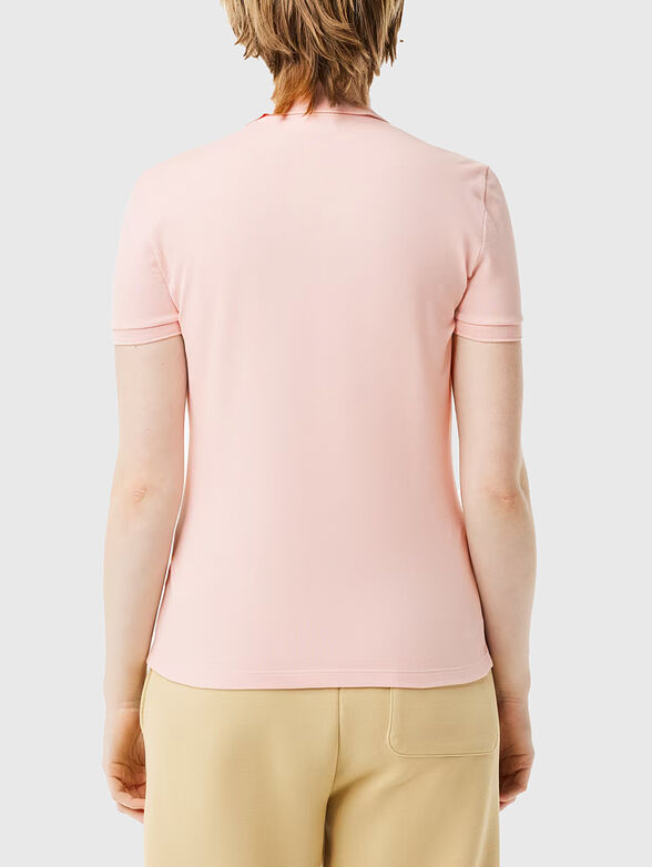 Burgundy cotton polo shirt - 3