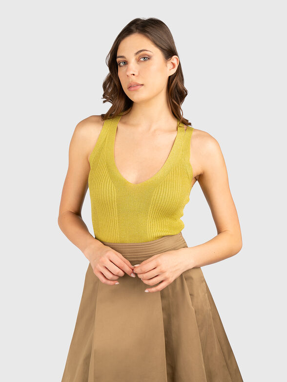 Knitted top with logo - 1