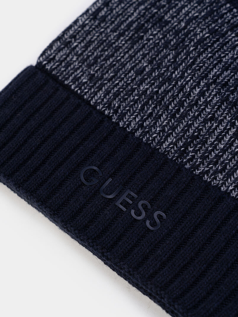 Beanie with logo inscription - 3