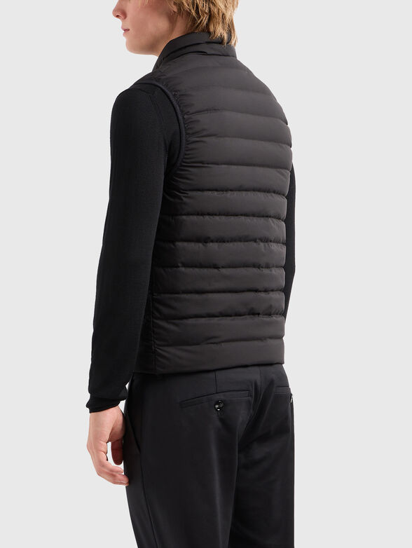 Quilted vest with logo detail  - 3