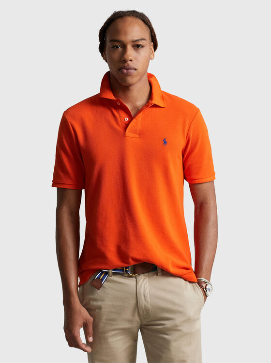 Orange cotton Polo-shirt - 1