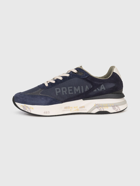 MOERUN textile and suede sneakers - 4