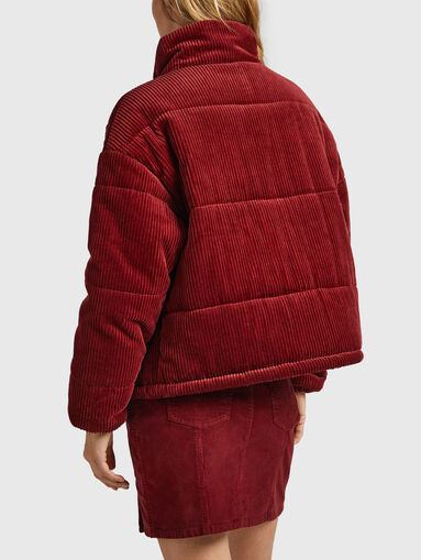 FIONA CORD jacket in bordeaux color - 3