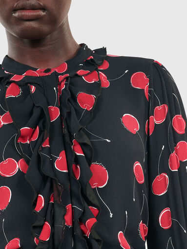 Printed viscose blend mini dress - 5