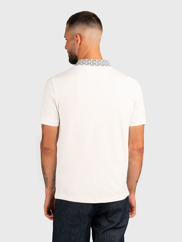 Cotton polo shirt with logo - 3
