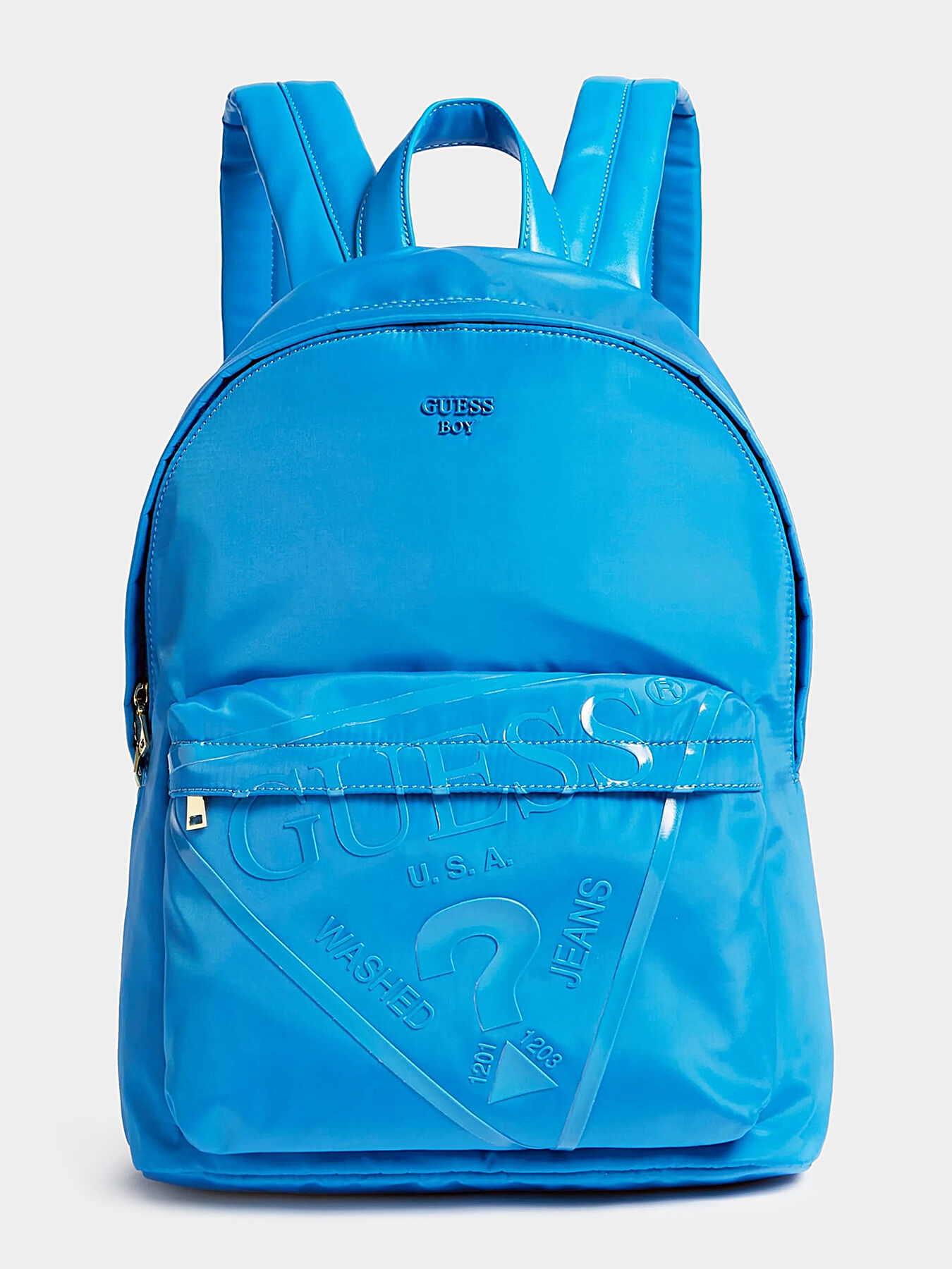 Blue guess backpack cheap