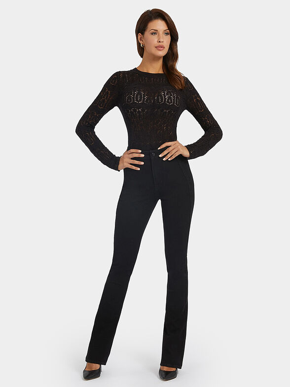 NATHALIE black sweater in macrame style - 2