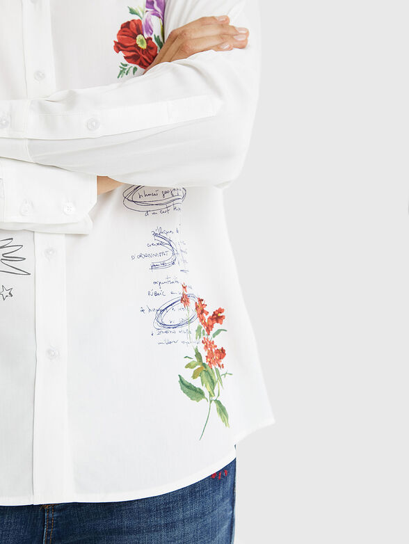 GENOVA Shirt with floral print - 6