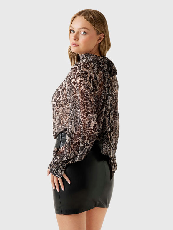 AUDRINE blouse with animal print - 3
