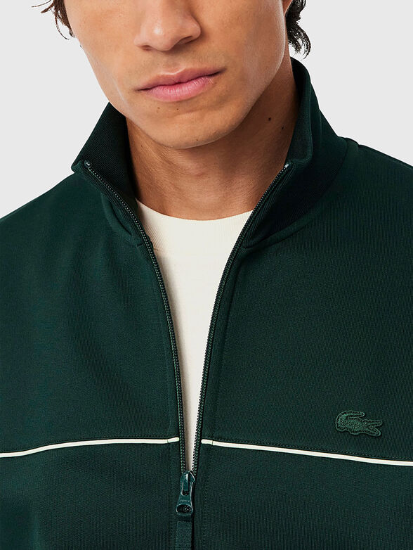 Sweatshirt with zip and contrasting details - 4