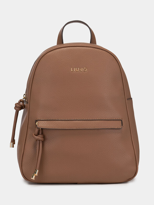 Backpack with metal logo accent - 1