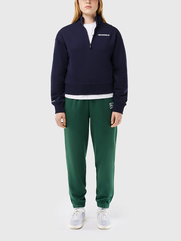 Navy zip sweatshirt - 4