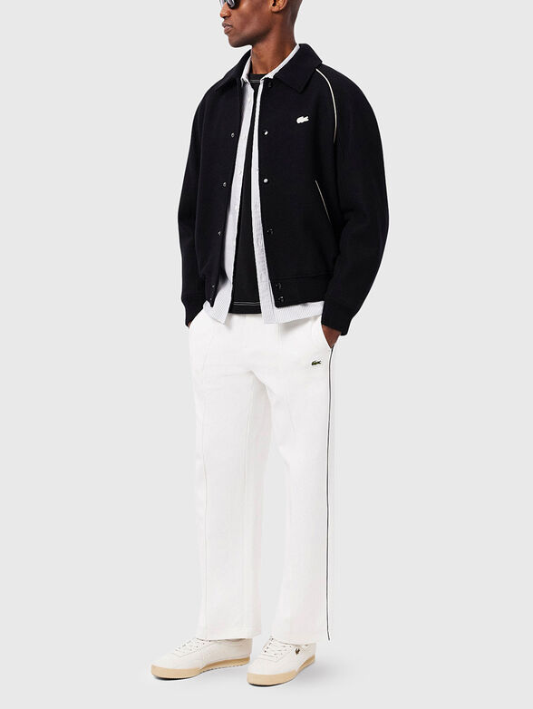 Wool blend jacket with contrasting details  - 2