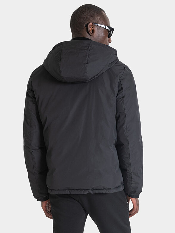 Reversible padded jacket with hood - 4