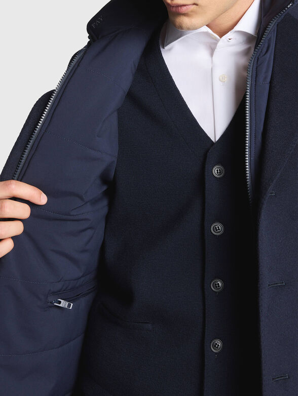 Wool and cashmere coat - 6