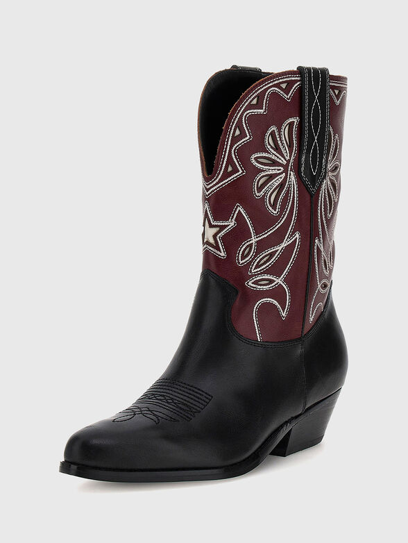 GINNIE boots with embroidered accents  - 2
