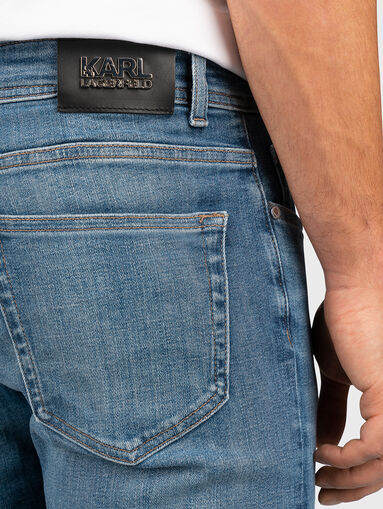 Black slim jeans with washed effect - 4