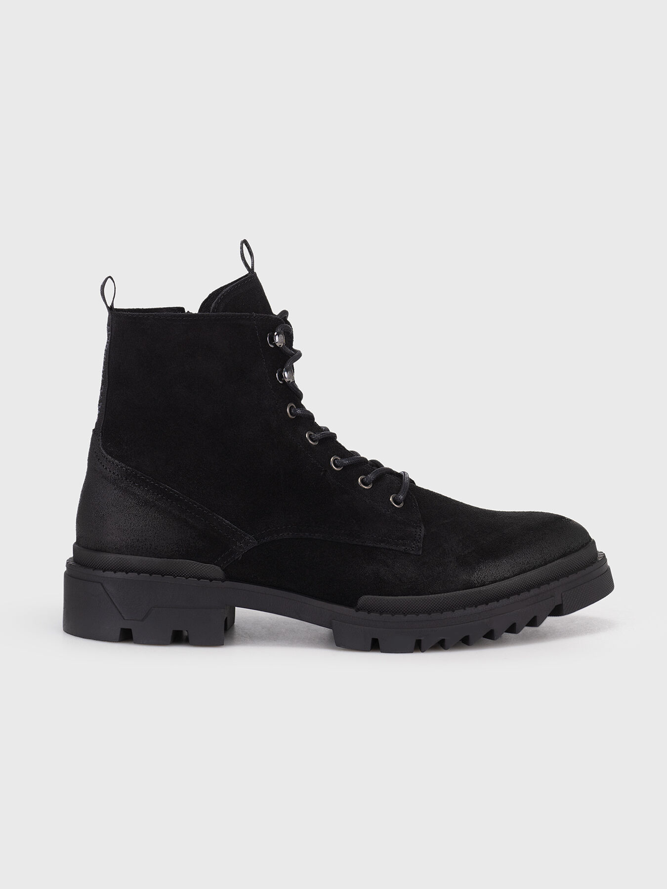 Steve madden black suede ankle boots clearance