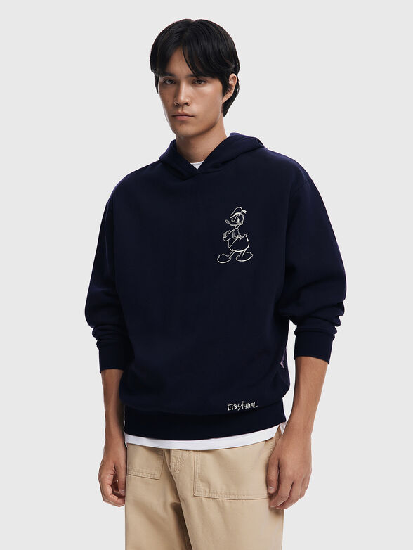 ANSELMO-MICKEY sweatshirt with accent print on the back - 0