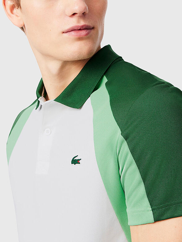 Polo shirt with buttons and logo embroidery - 4