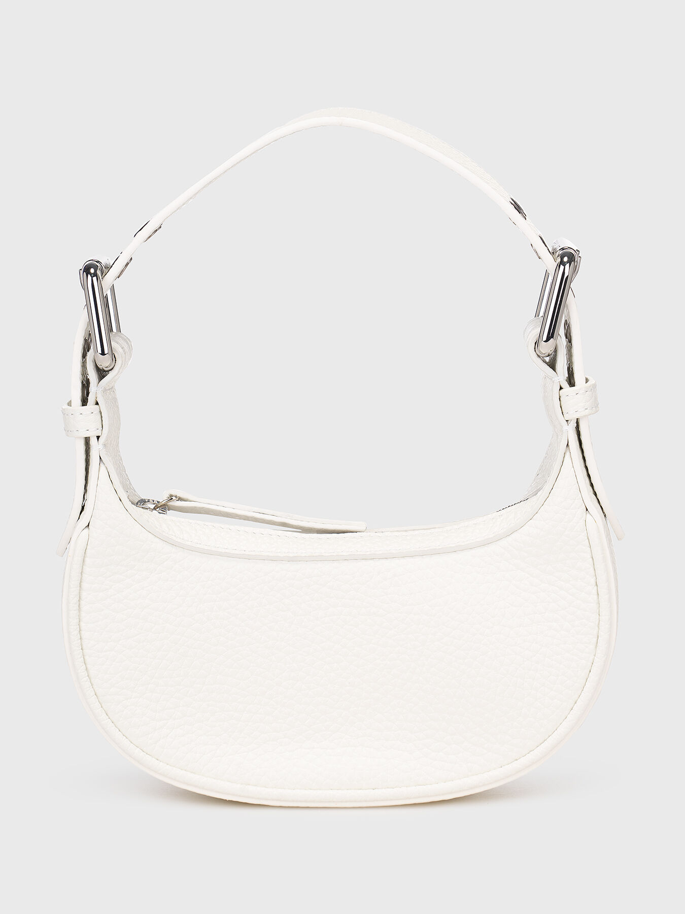 SCRE:EN ＜MINI SHOULDER BAG＞　white MINI SOHO croco embossed shoulder bag brand BY FAR