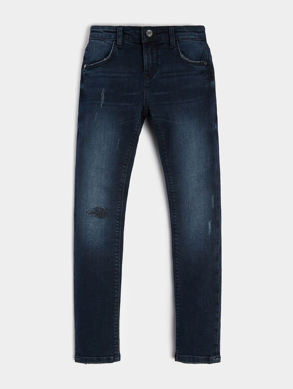 Navy blue skinny jeans - 1