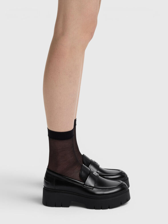 Eco leather loafers - 5
