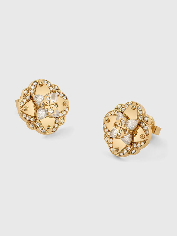 WILD FLOWER golden earrings  - 1