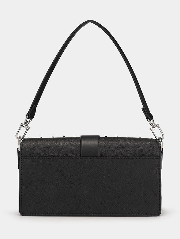 Shoulder bag with Saffiano effect and silver studs - 3