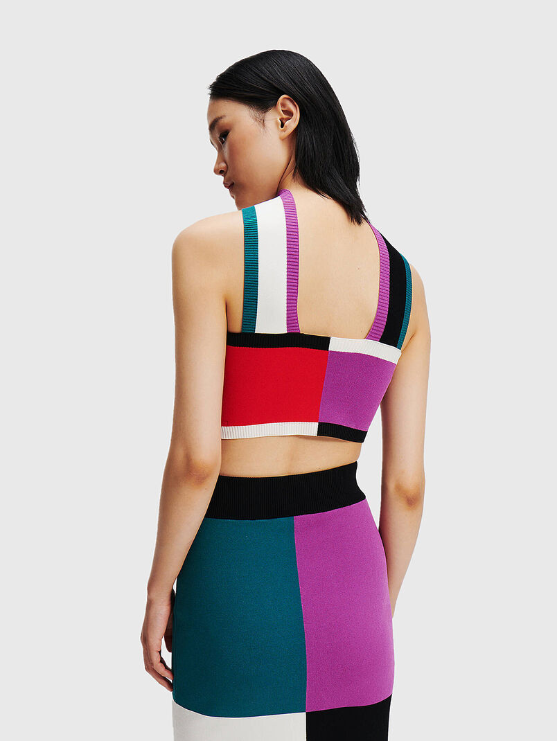 Top with color-block effect  - 3